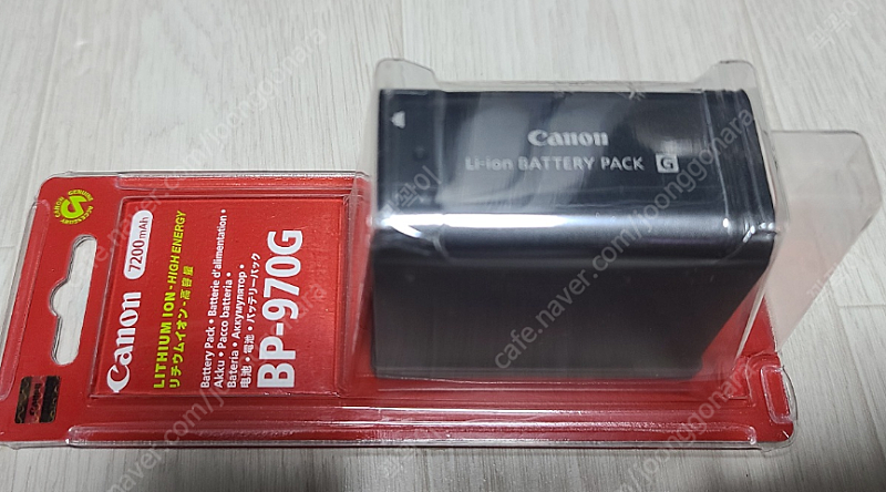 가격 또 내림[미개봉 상품] 캐논 정품 BP-970G 대용량 배터리 2개 판매합니다.