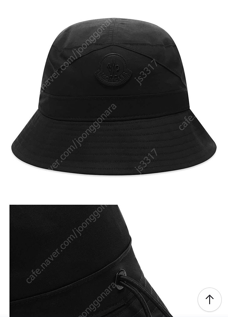 몽클레어 버킷햇 모자 블랙L(정품)
