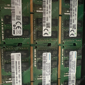 노트북 메모리 SK 삼성 DDR4 16GB 총6개 16만원판매