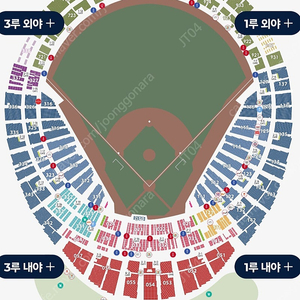 6/1(토) 6/2(일)<사직야구장>롯데 자이언츠 vs NC 다이노스 중앙탁자석 1루 내야필드