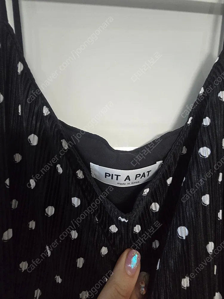 PIT A PAT 골지 도트 롱 뷔스티에 원피스(새상품)(라모다,벤티,에보,evo,레이디레이디,서울메이트) 이미지