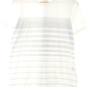 (L) 언더아머 반팔 티셔츠 패턴 흰색 면 한정판