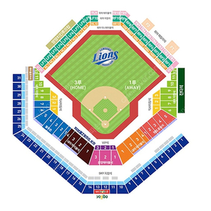 5/31 삼성라이온즈 경기 3루 스카이 2연석 정가양도해요.