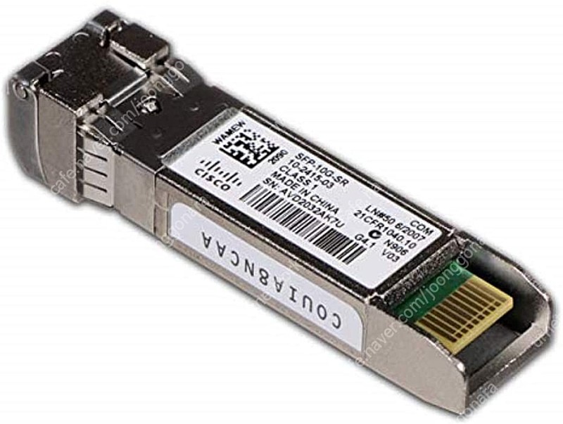 시스코 정품 10G 트랜시버(SFP-10G-SR), 지빅