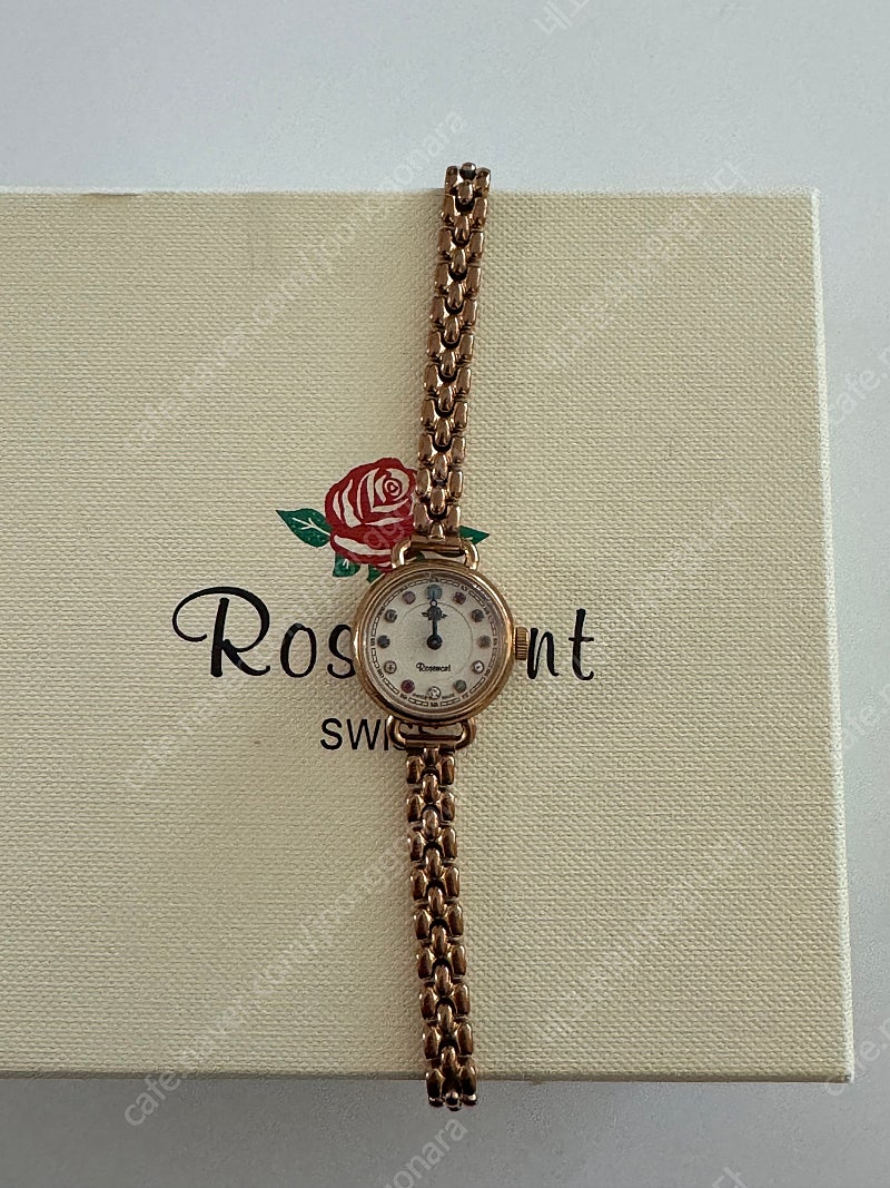 로즈몽 Rosemont 탄생석 여자 시계 손목시계 구성품 다 있음