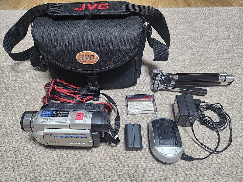 레트로 JVC 코리아 정품 GR-DVL300KR 6mm DV 디지털 캠코더 카메라 풀셋