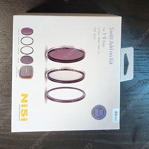 nisi 니시 Swift Add on Kit, 82mm 니시 트루컬러 가변ND필터용 에드온(가변 nd 없어도 사용 가능) 팝니다.