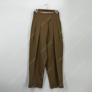 핀턱 와이드 슬랙스 (L size / BROWN)