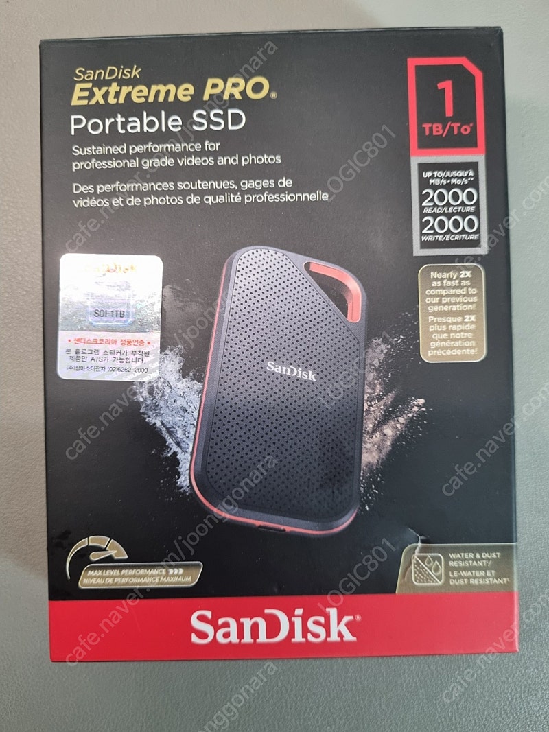 샌디스크 Extreme Pro Portable SSD E81 1TB