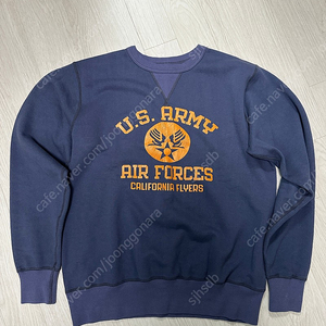 버즈릭슨 스웻셔츠 [BUZZ RICKSON'S] BR69115 U.S. ARMY AIRFORCE SWT 'NAVY' XXL 사이즈 팝니다.