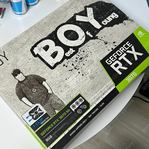 갤럭시 BOY 지포스 RTX3070 SG RGB 3팬 블랙 팝니다. GEFORCE