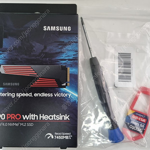 [미개봉] 삼성 정품 nvme ssd 990pro 2T ssd heatsink