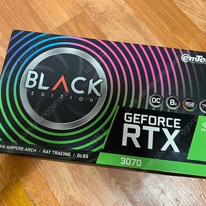 이엠텍 RTX 3070 블랙에디션 양도합니다.