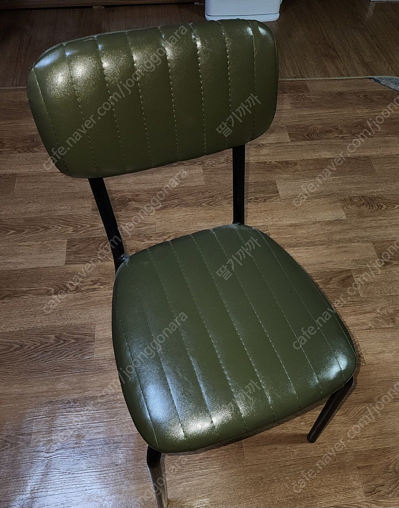업소용 의자 (초록,철재,인조가죽)