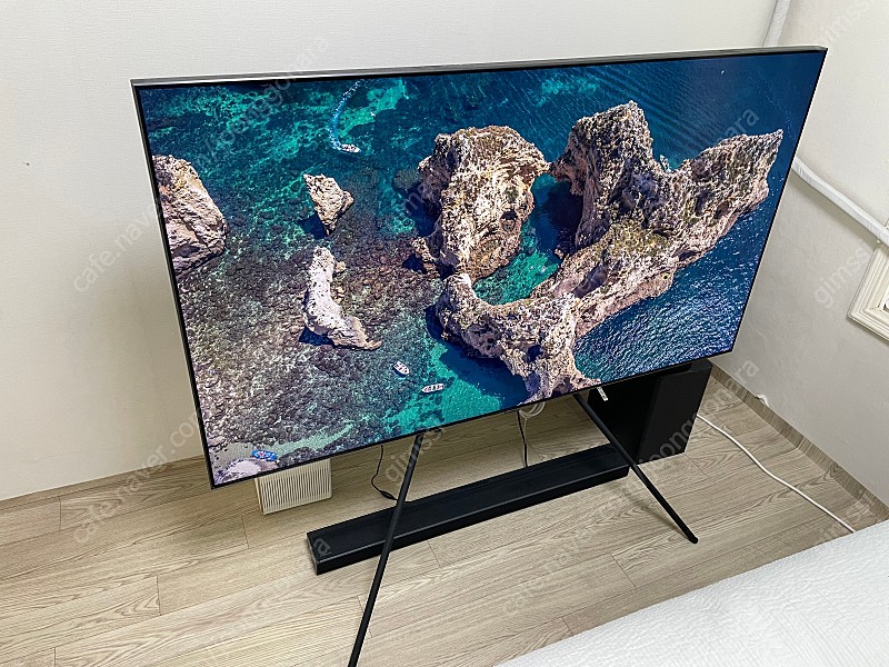 삼성 QLED 4K 65인치 티비 + 사운드바 + 스탠드 + 벽걸이키트