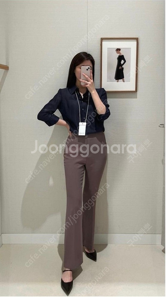 시에 베러 클라쎄 블랙 롱 S 23FW sie--4
