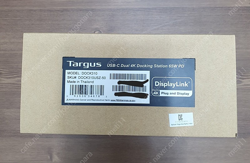 미개봉 Targus DOCK310USZ 타거스 애플지원 9포트 멀티허브 도킹 스테이션 팝니다.