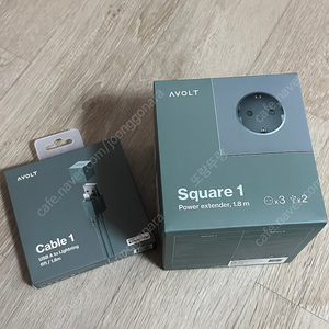 아볼트 AVOLT 스퀘어1 square1 멀티탭 라이트닝케이블 cable1 오크그린