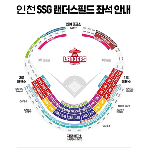 6월4일/5일/6일 SSG VS 삼성 라이브존/노브랜드테이블/3루 응원지정석 연석