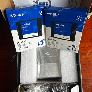 OWC 하드웨어 RAID 외장스토리지 Mercury Elite Pro Dual Mini + WD BLUE 2TB * 2개