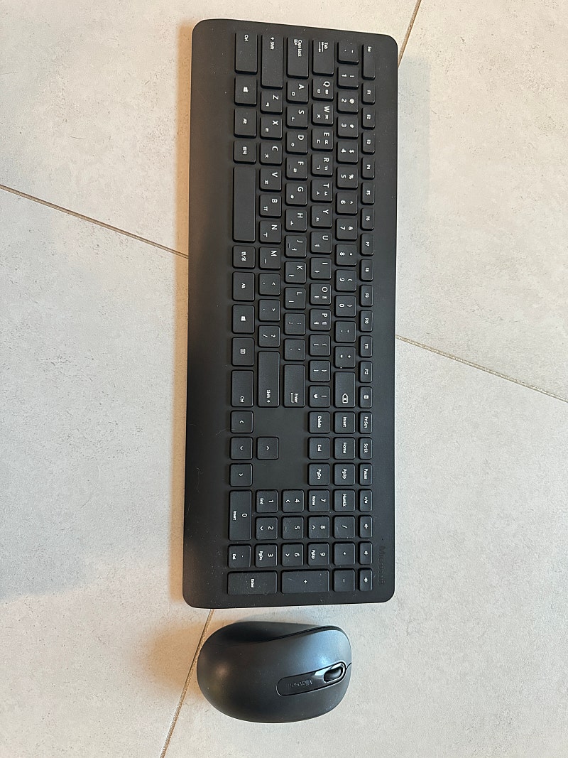 마이크로소프트 무선 키보드 마우스 세트 Microsoft wireless desktop 900