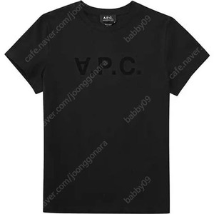 A.P.C 아페쎄 여성 반팔 로고 티셔츠