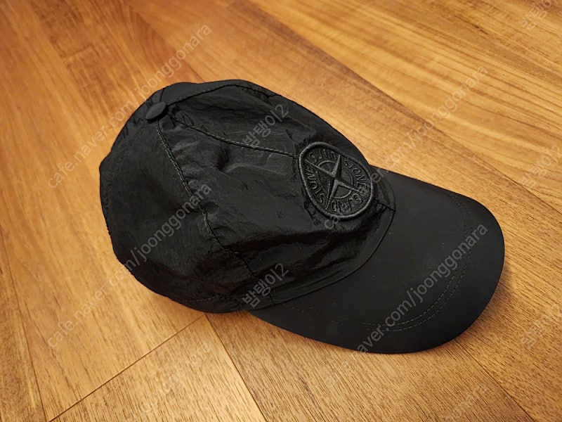 [L]스톤아일랜드 21ss 나일론메탈 볼캡 모자 블랙 팝니다.