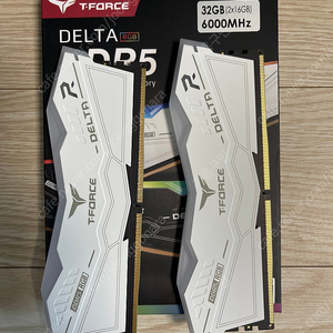 팀그룹 TeamGroup T-Force Delta RGB 화이트 DDR5 6000MHz CL30 32Gb(16x2)