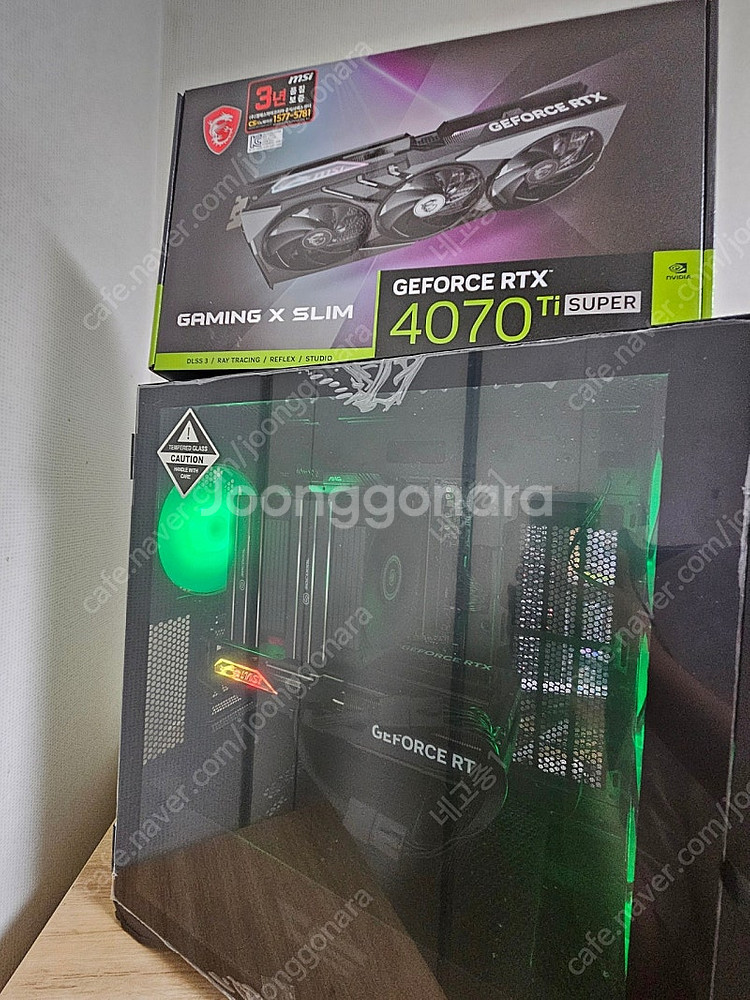 msi 게이밍 슬림 4070ti super 단순개봉 팝니다.--4