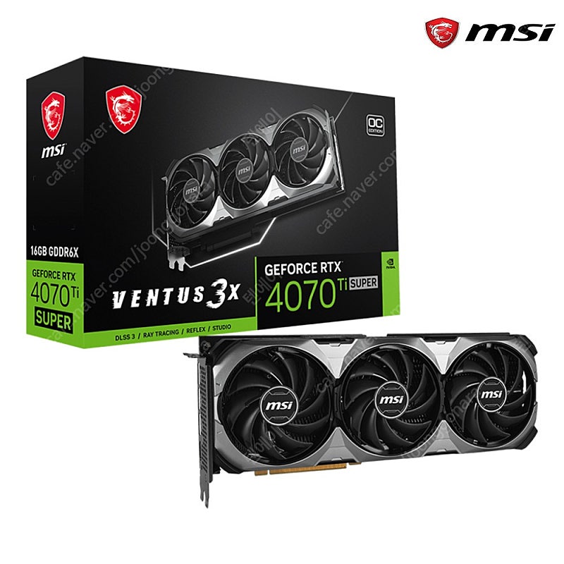 MSI 지포스 RTX 4070Ti SUPER 벤투스 3X OC D6X 16GB 미개봉