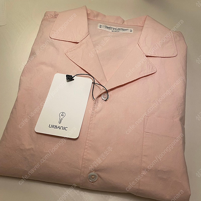 얼바닉30 라프 셔츠 핑크 (새상품)