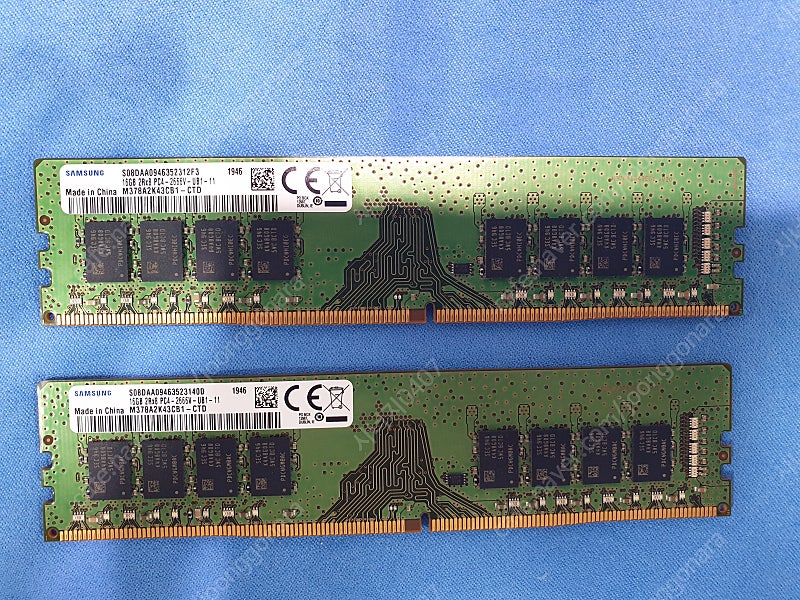 DDR4 2666 (1333MHz) - 16G * 2개 = 32G / ram / 삼성 메모리 / 삼성 램 /