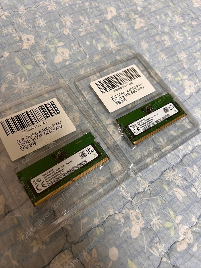 노트북 램 하이닉스 ddr5 5600Mhz 8gb 2개 팔아요