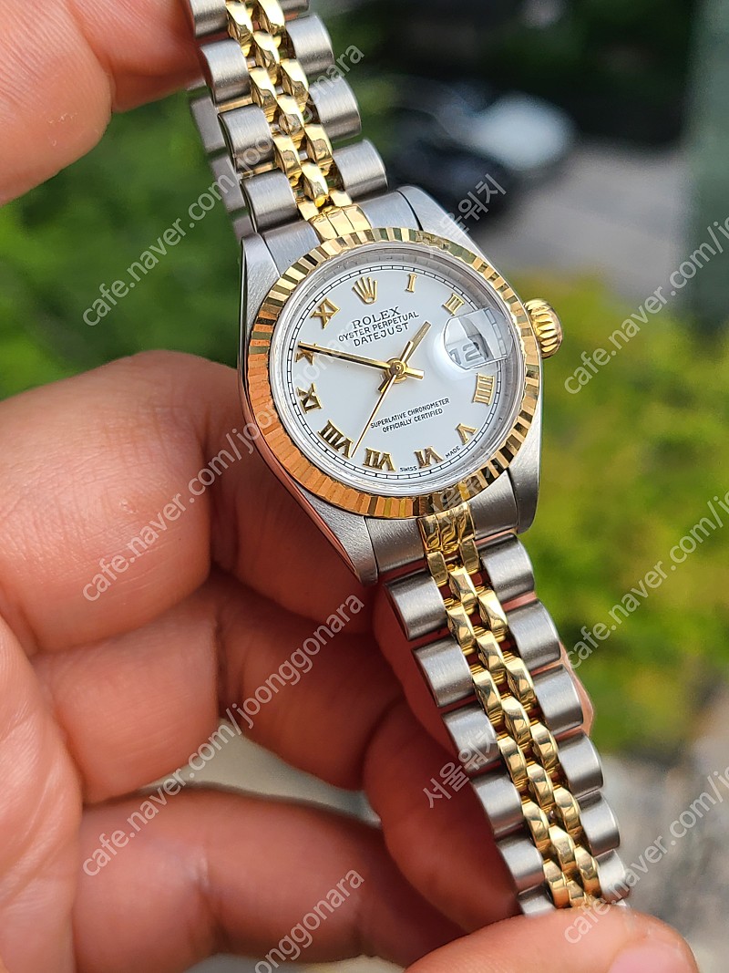 [정품] 롤렉스 여성용 데이저스트 화이트로만 다이얼 18K 콤비 (Rolex Datejust White Roman Dial 18K Two-Tone Women's)