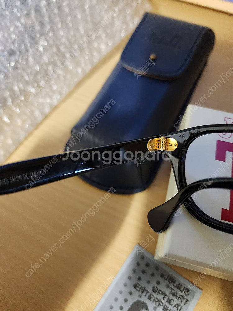 JTO 줄리어스 타르트옵티컬 블랙유광 골드리벳 46-22 판매--9