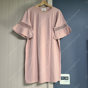 [새제품] 러플소매 롱티셔츠/ 숏원피스 /빅사이즈 티셔츠
