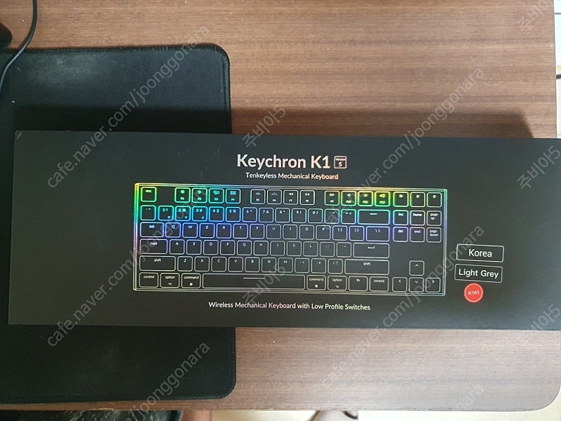 키크론(keychron) k1 v5 블루투스 기계식 키보드(적축) 처분!