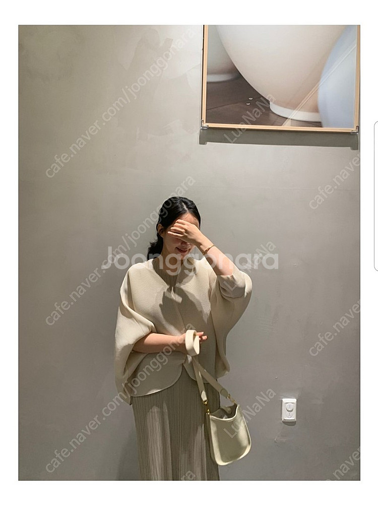 하이퀄 플리츠 가디건 새상품 르베앙 수수룩 이페토 르에...--0
