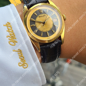 [정품] 롤렉스 오이스터 골드 턱시도다이얼 돌핀핸즈 빈티지 (Rolex Oysterdate Tuxedo Black Dial Gold Small Second Hands Vintage