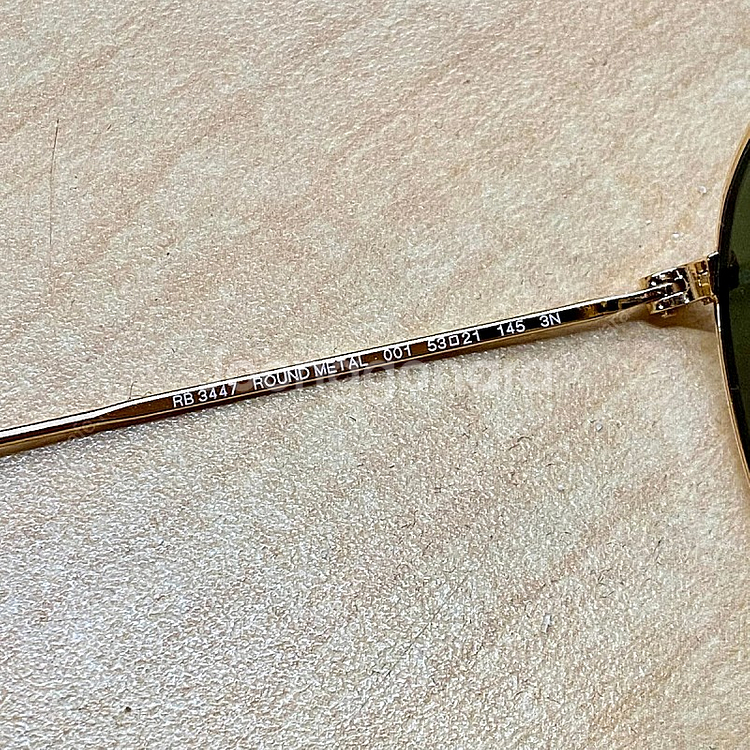 레이밴 RB3447 001 라운드 메탈 선글라스--1