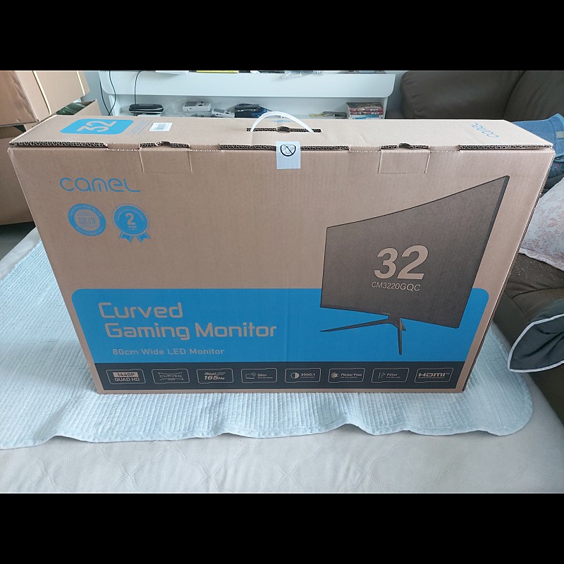 카멜 32인치 QHD 165HZ커브드 게이밍 모니터 CM3220GQC