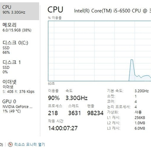 인텔 i5 6500 / 지포스 GTX 1060 6GB / 램 16GB / SSD