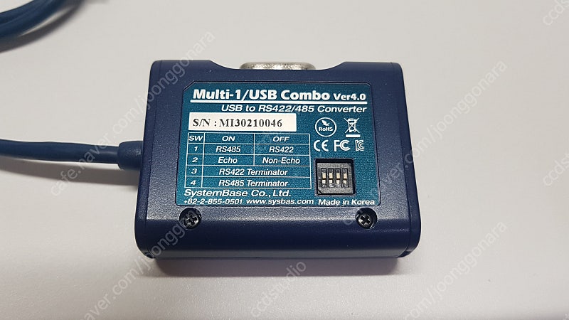 시스템베이스 USB 2.0 to RS422/485 변환케이블 1포트 [MULTI-1/USB COMBO]