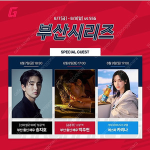 6월 8일 부산시리즈롯데 자이언츠 vs SSG랜더스 이노베이트석 2연석 양도