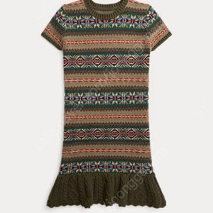 폴로 랄프로렌 걸즈 원피스 Fair Isle dress