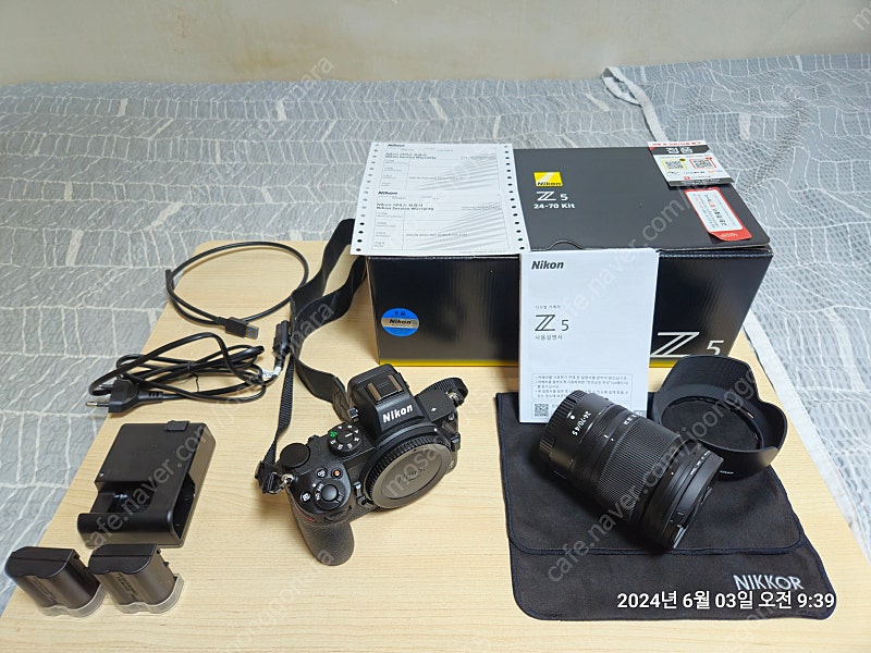 니콘 Z5 24-70 f/4 S KIT 풀셋(가방,삼각대,메모리카드등)