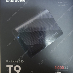 삼성전자 포터블 SSD T9 4TB 국내 정품 팝니다