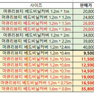 베드비닐커버,식탁매트 팝니다