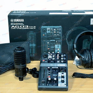 YAMAHA AG03MK2 LSPK/야마하 AG03MK2 LSPK신품/노오픈 판매/인터넷방송셋트