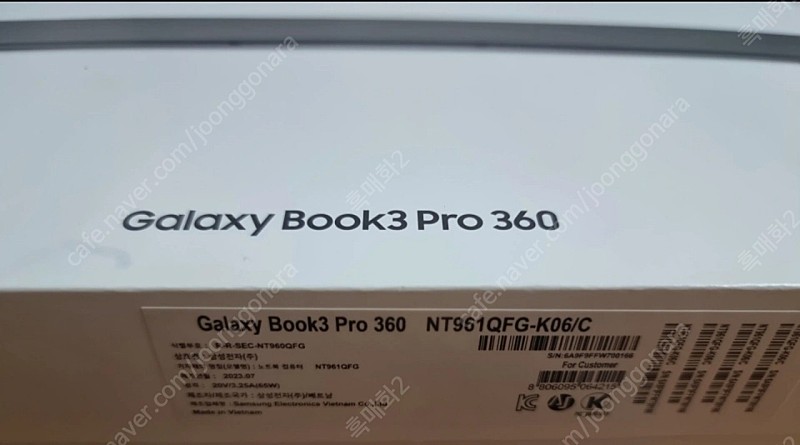 삼성 노트북 갤럭시북3 pro 360 팝니다.